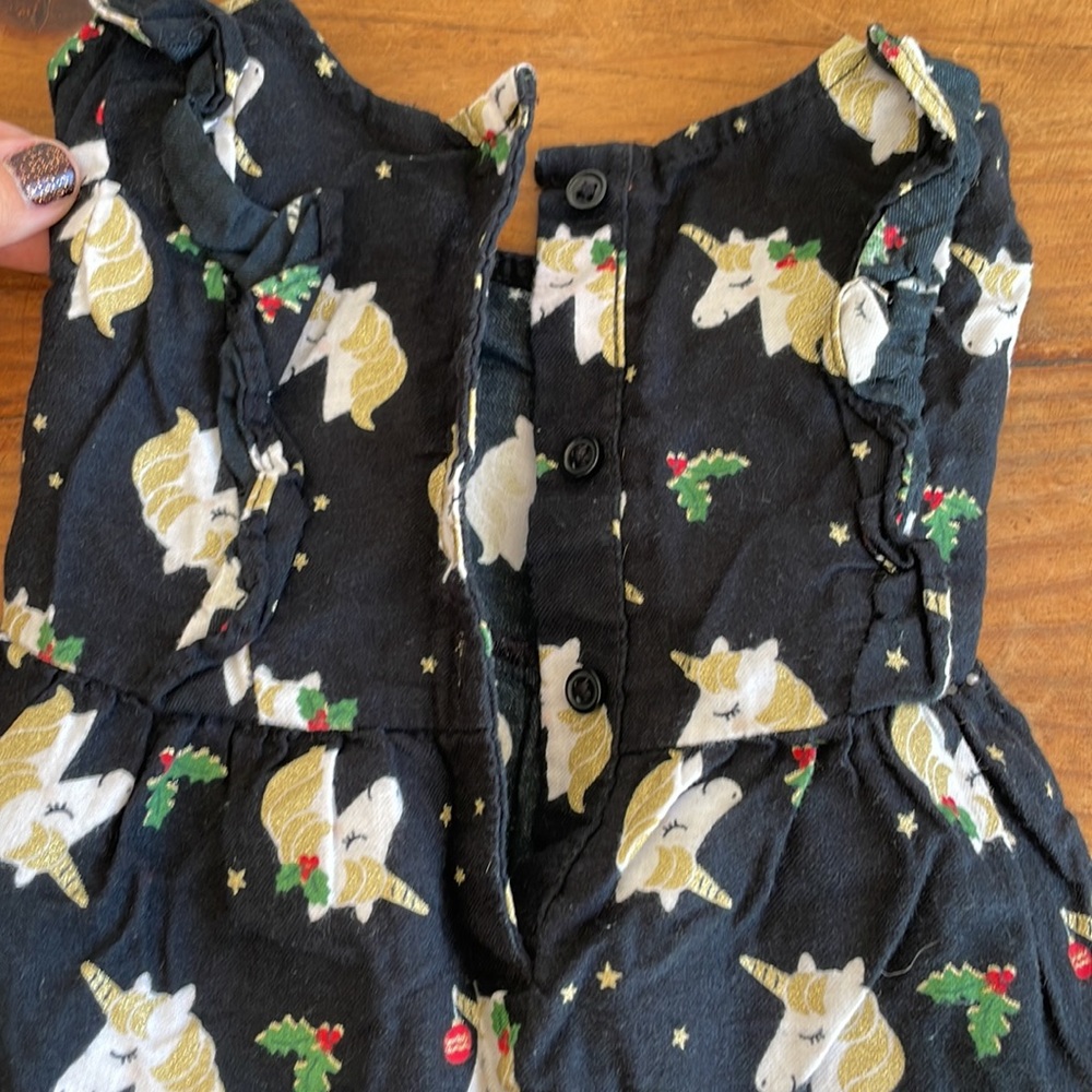 💰FINAL PRICE!💰Carter’s Holiday Unicorn Dress - Picture 4 of 9